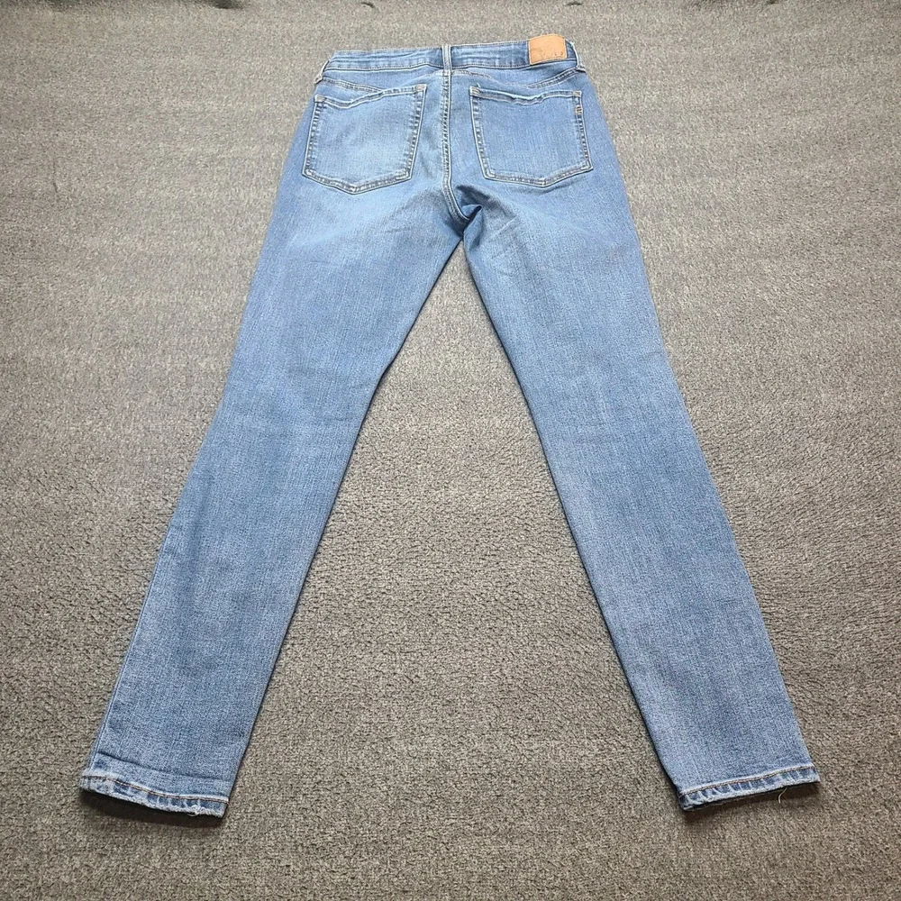 Aeropostale Skinny Jeans Womens‎ 4 Blue Excellent Distressed Super High Rise